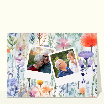 Fleurs d`été à l`aquarelle