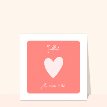 Joli mois d`été en Juillet