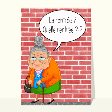 La rentrée? Quelle rentrée