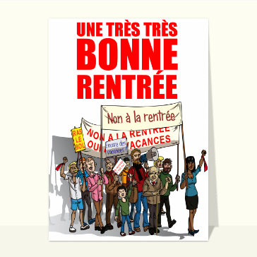 Manifestation anti rentrée