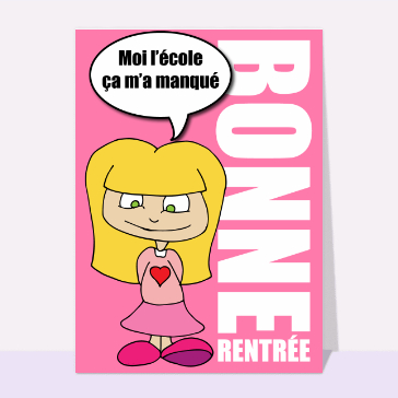 L'école m'a manqué