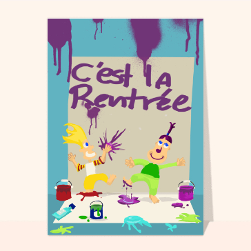 C'est la rentrée sur le mur du salon