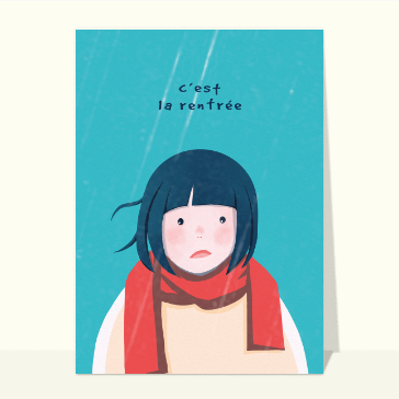 C'est la rentrée petite fille