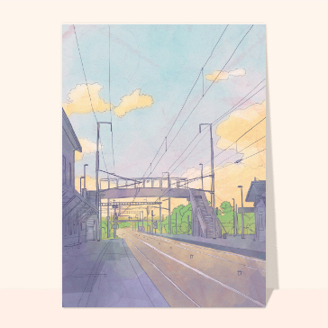 Le quai de gare après la plage