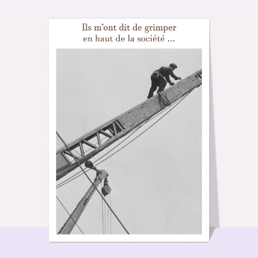 Grimper en haut de la société