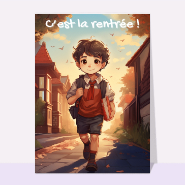 Rentrée petit garçon style manga
