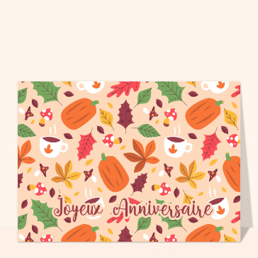 Joyeux anniversaire au cœur de l'automne