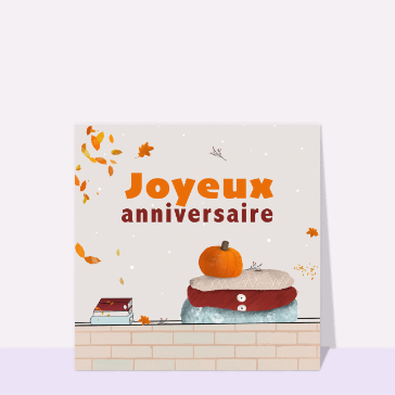 Joyeux anniversaire sous les couleurs d'octobre