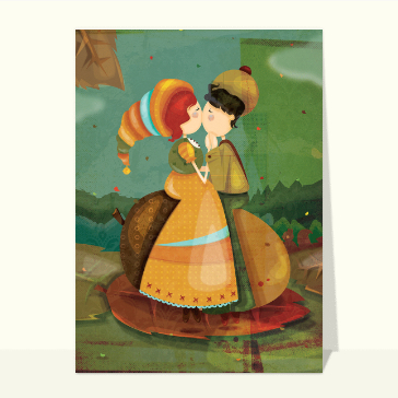 Amoureux d`automne poétique