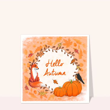 Carte Hello Autumn