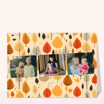 Motif de feuilles d`automne