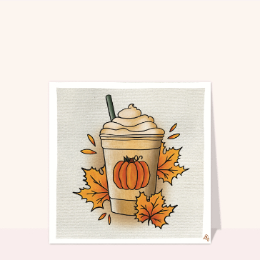 Carte Breuvage d`automne