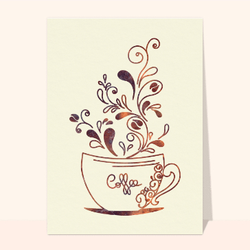 Carte de Novembre : Un café chaud en Novembre