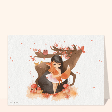 Carte postale d`automne