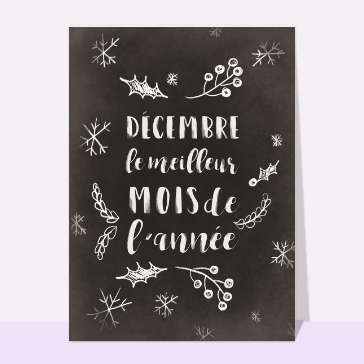 Décembre le meilleur mois de l'année