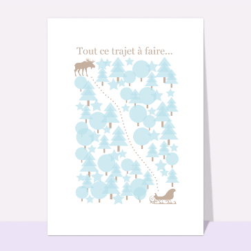 Le trajet du renne en décembre