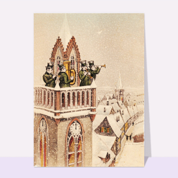 Musiciens sous la neige