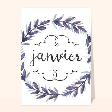 Janvier entouré de brins