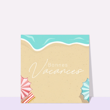 Vacances ensoleillées sous le parasol