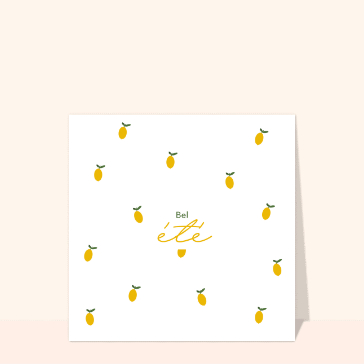 Citronnier et chaleur estivale éclatante