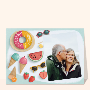 Délices estivaux avec glaces et fruits frais