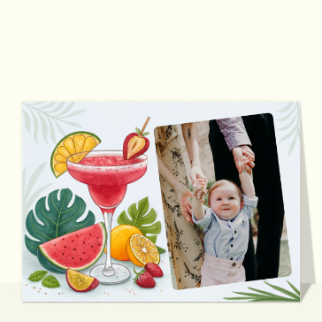 Cocktail tropical pour des vacances rafraîchissantes