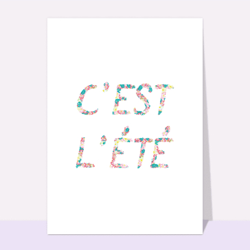 C'est l'été avec des fleurs