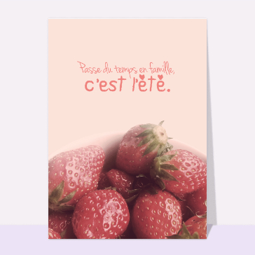 Du temps en famille pour l'été