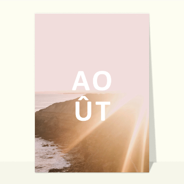 L'océan au mois d'août