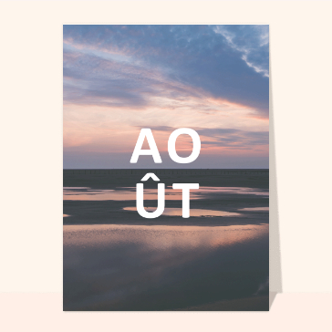 Couché de soleil en août