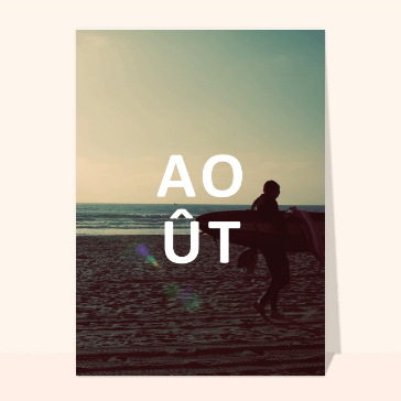 Mois d'août à la plage