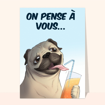 On pense à vous avec un cocktail