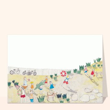 Carte La vie à la plage