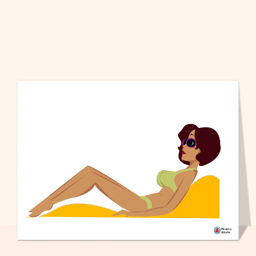 Carte Rude journée de plage