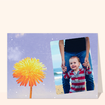 Carte postale fleur du soleil