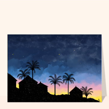 Carte Coucher de soleil à la réunion