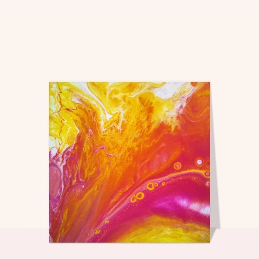 Acrylique cosmique orange