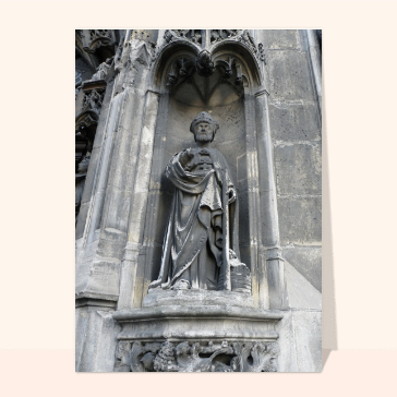 carte saint nicolas : Statue de St Nicolas