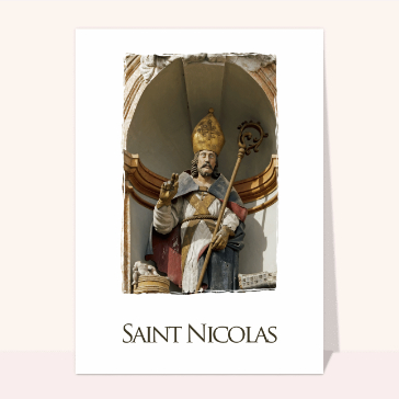 carte saint nicolas : Statue de Saint Nicolas