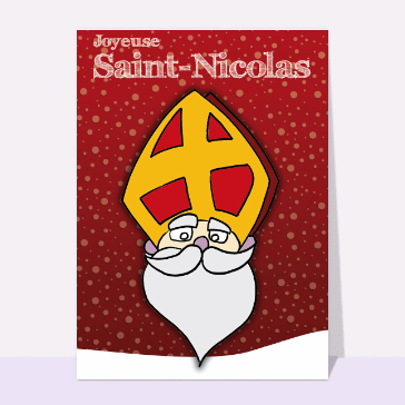 carte saint nicolas : Saint Nicolas sous la neige
