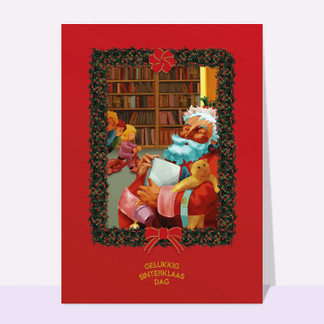 Joyeuse St Nicolas et enfants en Flamand