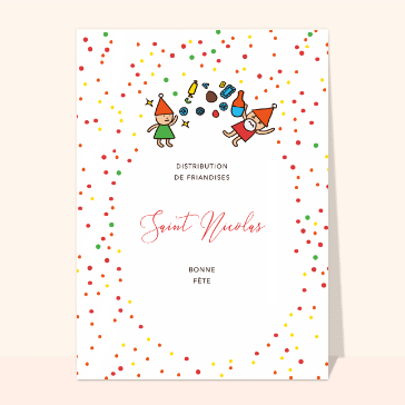 Distribution de friandise de Saint Nicolas