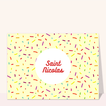 carte saint nicolas : Confettis de la Saint Nicolas