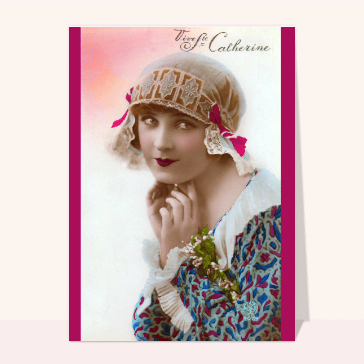 Modele 1-082 Carte postale de sainte catherine Hello Kitty 