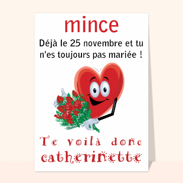 Sainte Catherine : Mince, catherinette toujours pas mariée