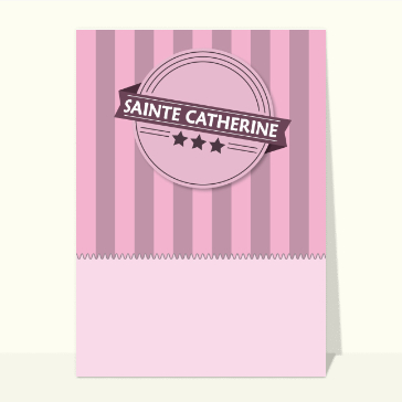 Carte sainte Catherine : Sainte Catherine retro