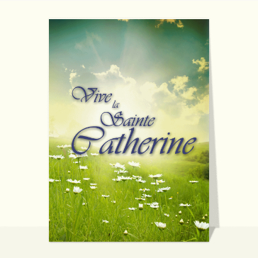 Sainte Catherine : Vive la Sainte Catherine dans une prairie