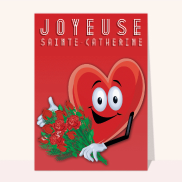 Sainte Catherine : Le gros coeur et son bouquet