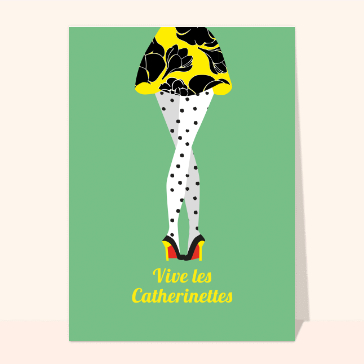 Sainte Catherine : Catherinette les jambes croisées