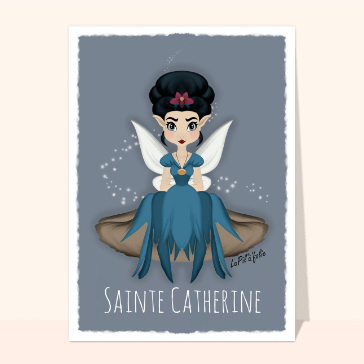 Carte Petite fée sainte Catherine